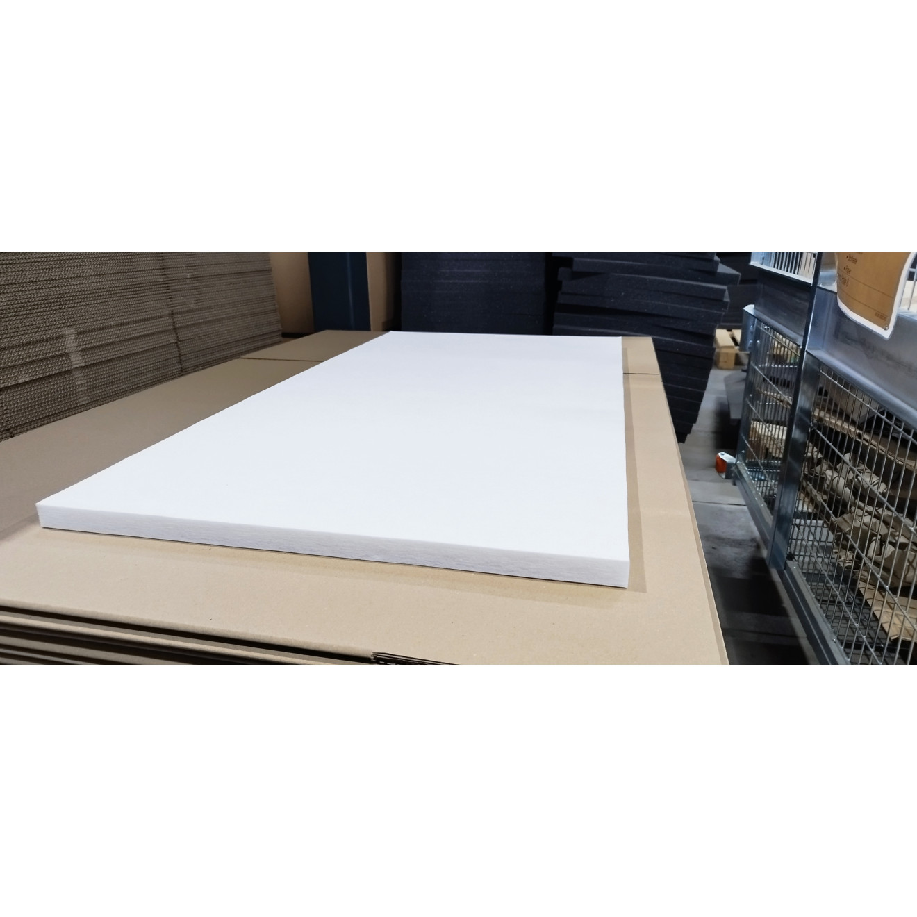 Sonderangebot - PET-Vlies weiß 120x60x2,5cm eckig