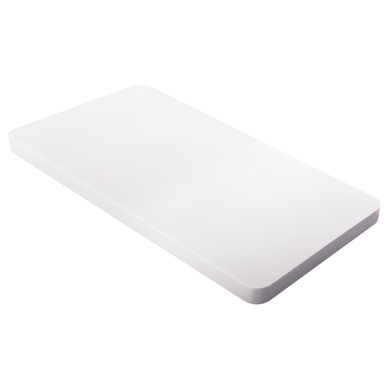 Absorber abgerundet aus Basotect® Schaumstoff 100cm x 50cm x 5cm, weiss