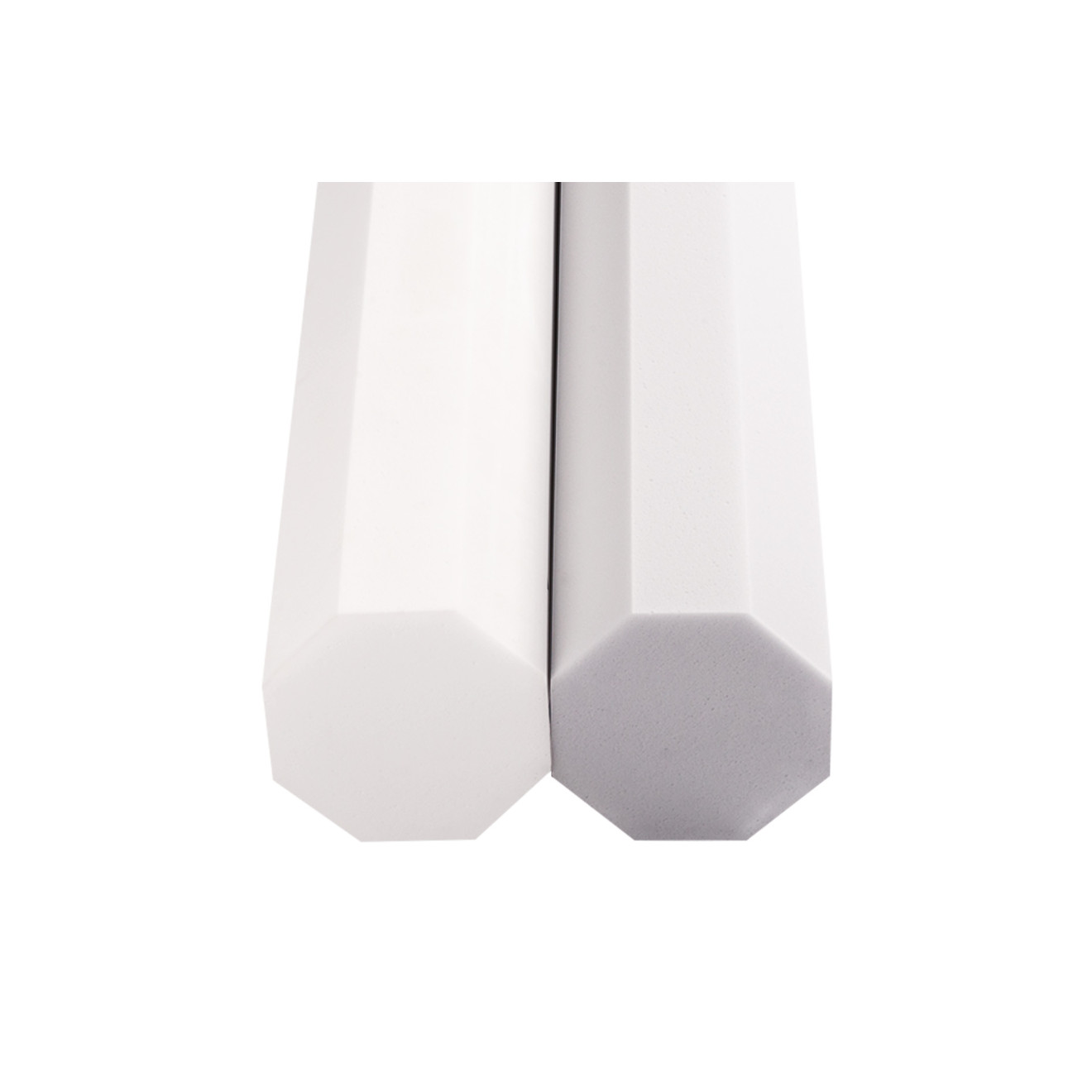 Baffel aus Basotect® G+ achteckig 12 x 12 x 100cm, hellgrau