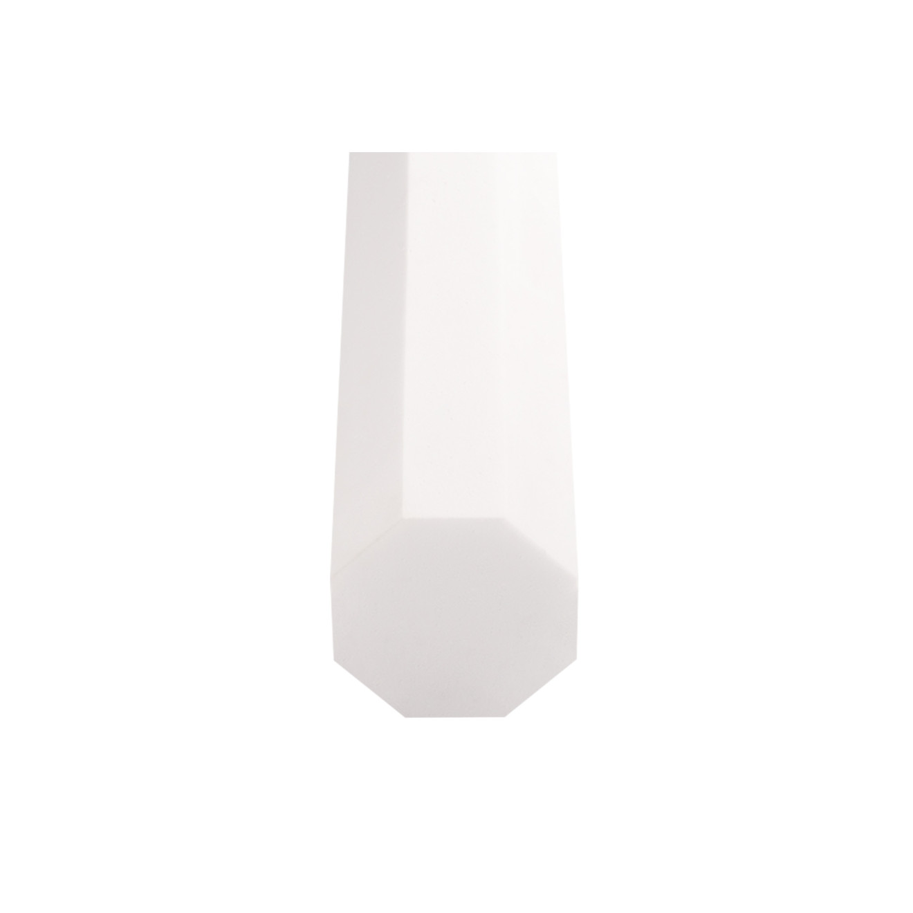 Baffel aus Basotect® achteckig 12 x 12 x 100cm, weiss