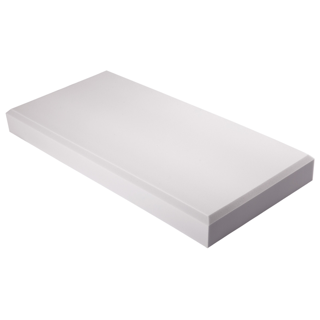 Decorschaumstoff aus Basotect® G+ Schaumstoff 100 x 50 x 10cm, hellgrau