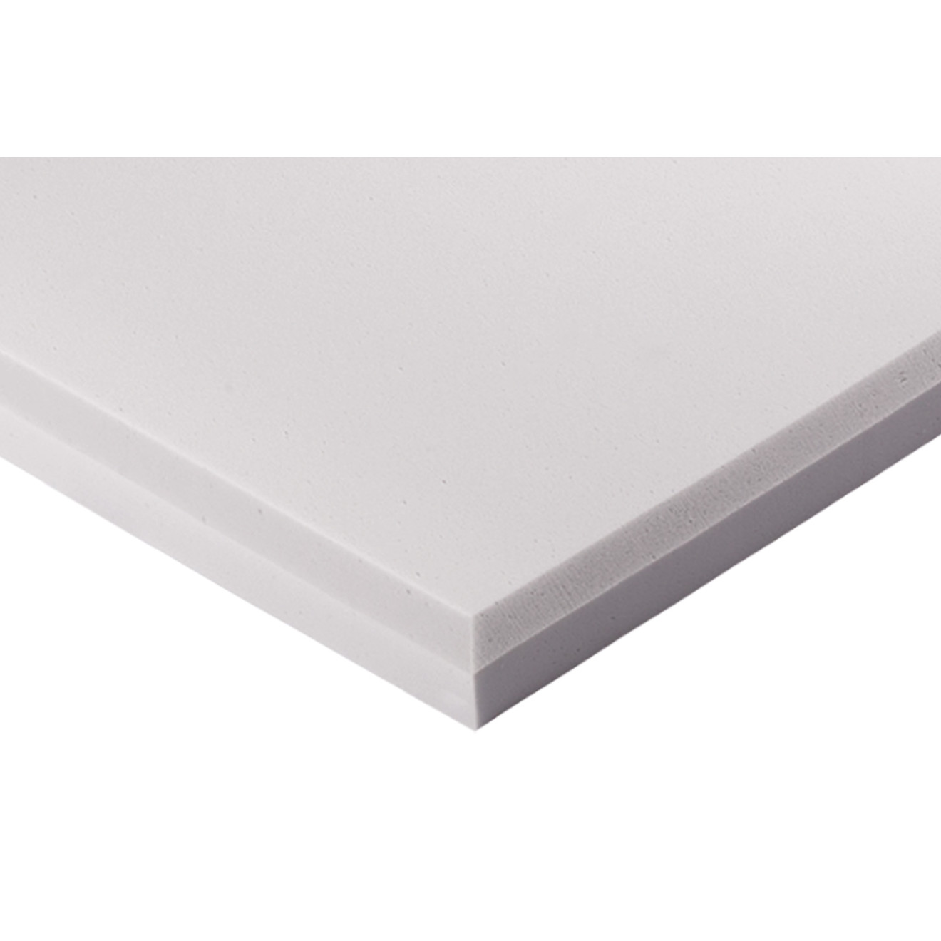 Decorschaumstoff aus Basotect® G+ Schaumstoff 100 x 50 x 5cm,hellgrau, klebend