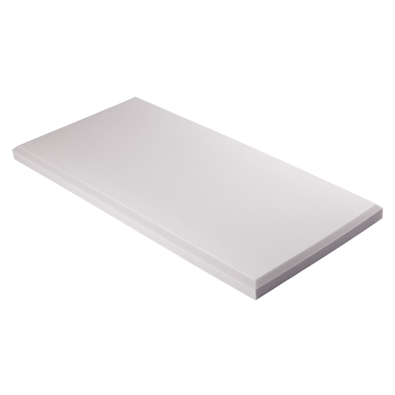 Decorschaumstoff aus Basotect® G+ Schaumstoff 100 x 50 x 5cm, hellgrau