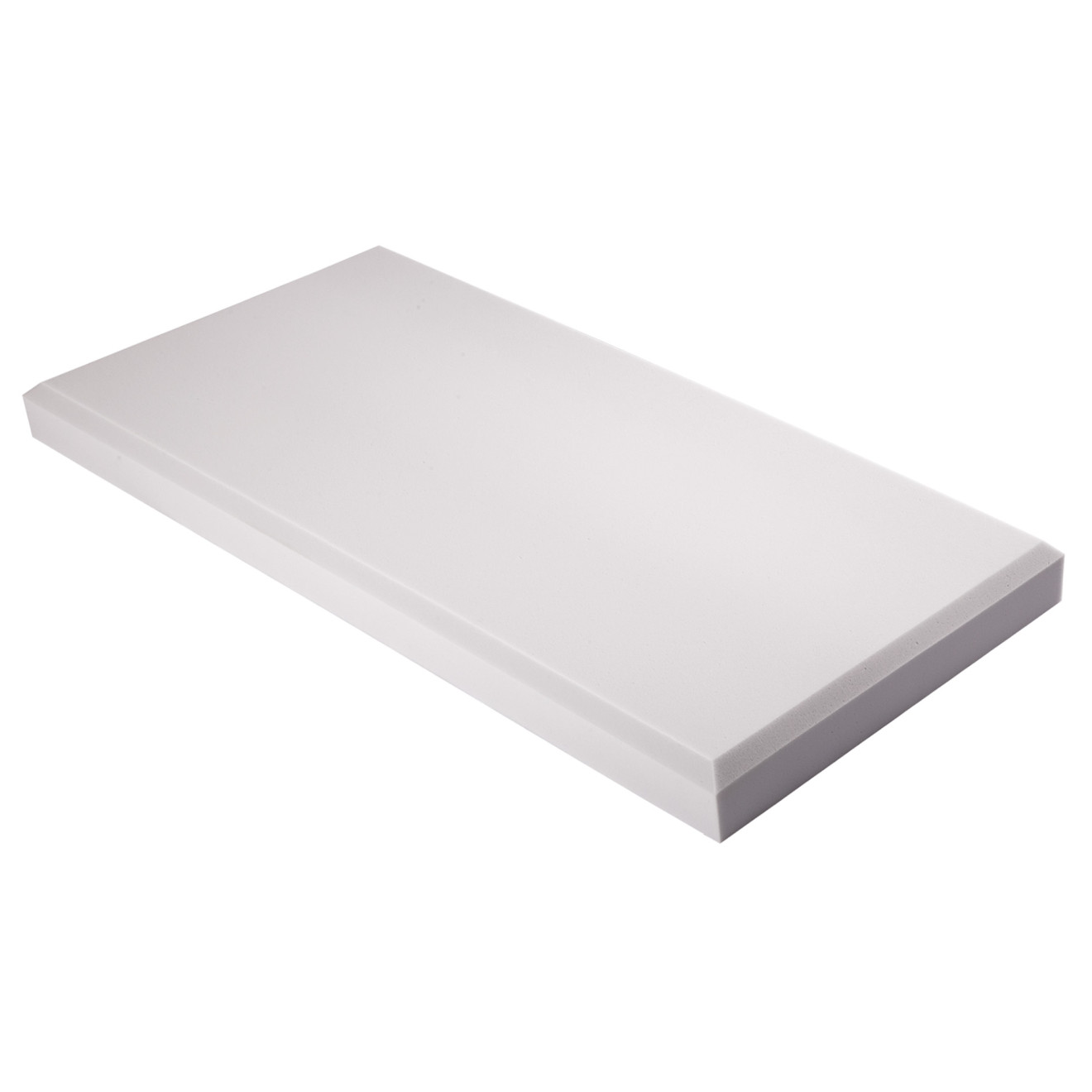 Decorschaumstoff aus Basotect® G+ Schaumstoff 100 x 50 x 7cm, hellgrau