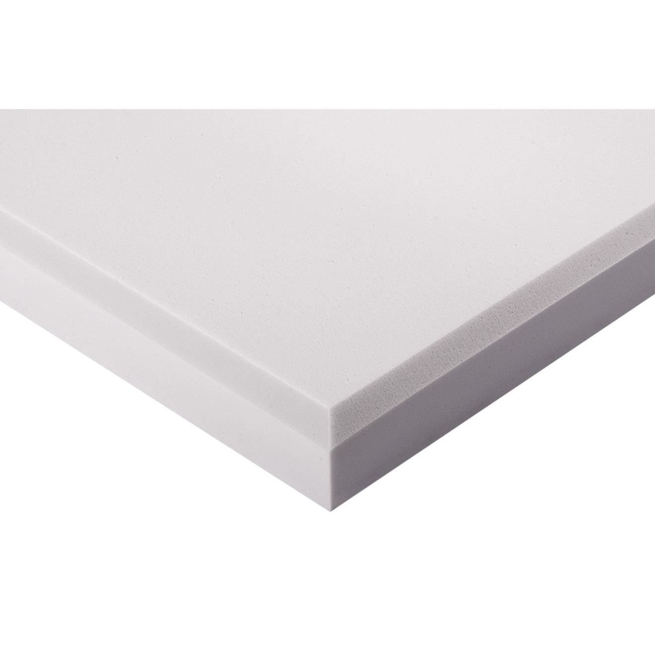 Decorschaumstoff aus Basotect® G+ Schaumstoff 100 x 50 x 7cm, hellgrau
