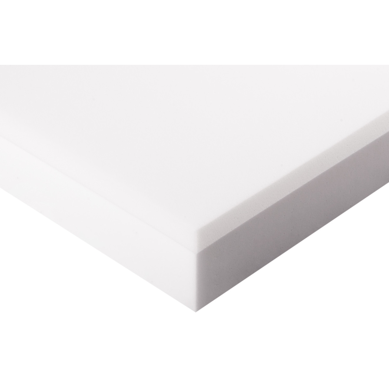 Decorschaumstoff aus Basotect® Schaumstoff 100 x 50 x 10cm,weiss, klebend