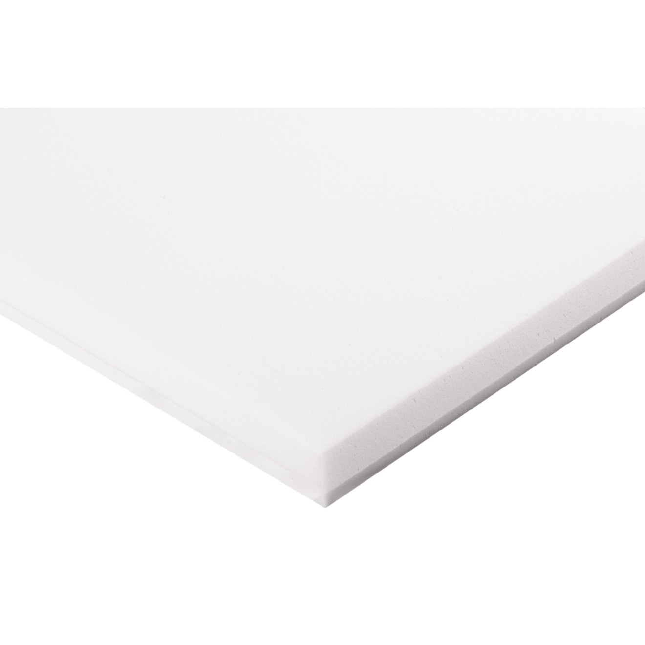 Decorschaumstoff aus Basotect® Schaumstoff 100 x 50 x 3cm,weiss,klebend