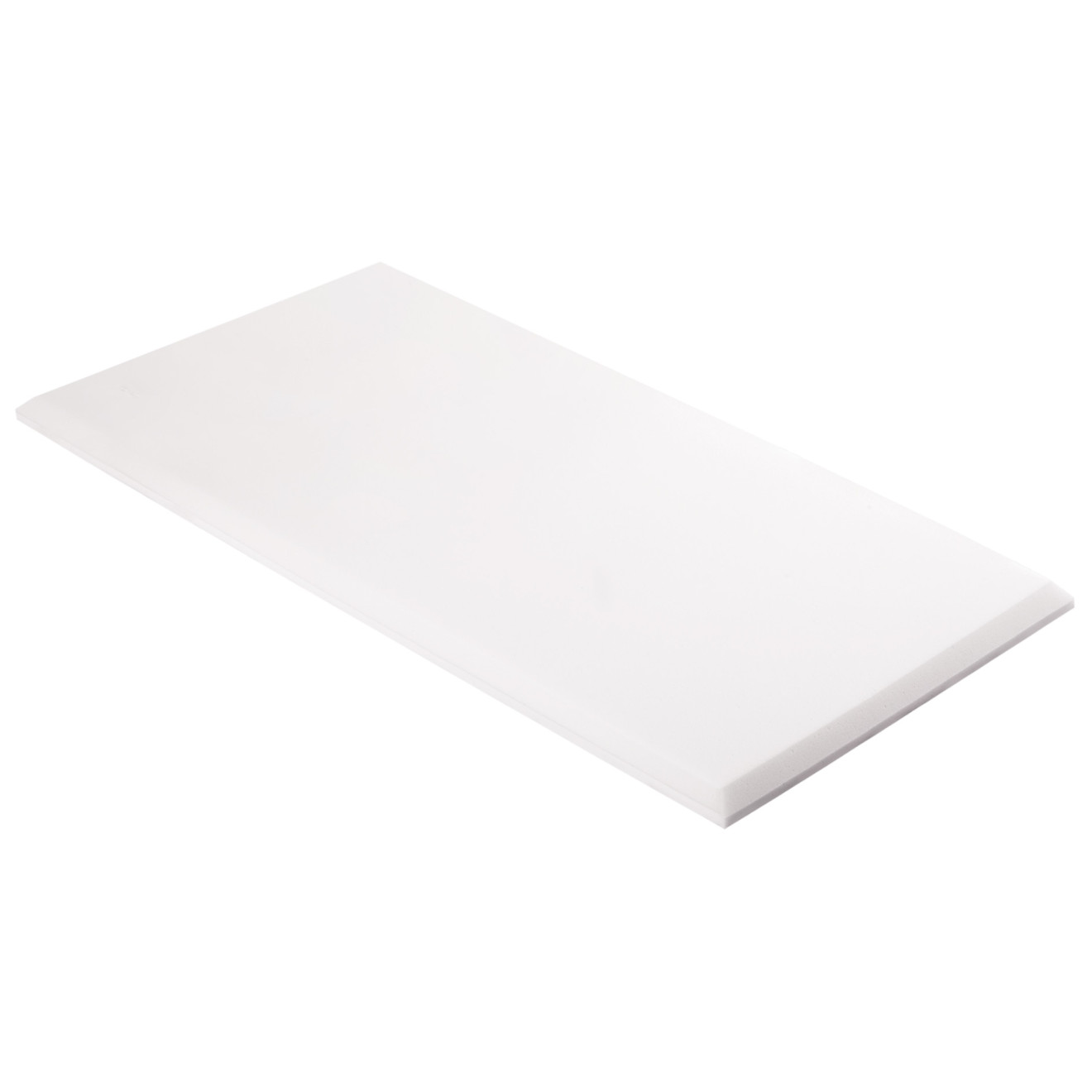 Decorschaumstoff aus Basotect® Schaumstoff 100 x 50 x 3cm, weiss