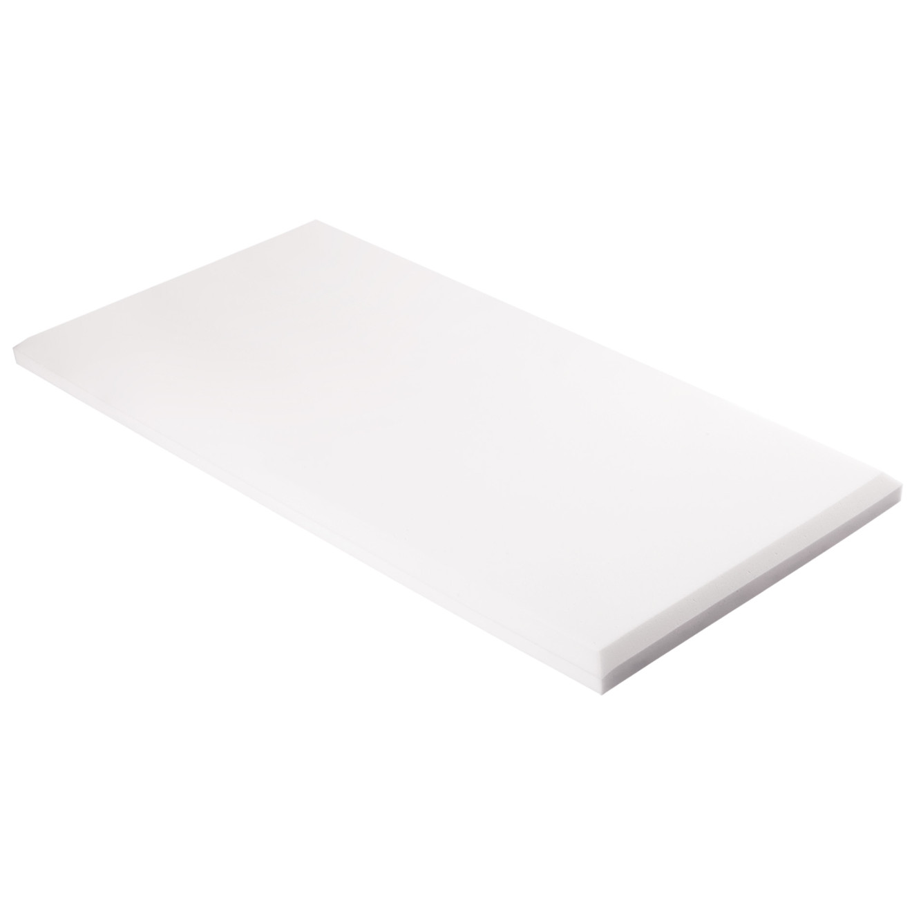 Decorschaumstoffe aus Basotect® Schaumstoff 100 x 50 x 4cm, weiss