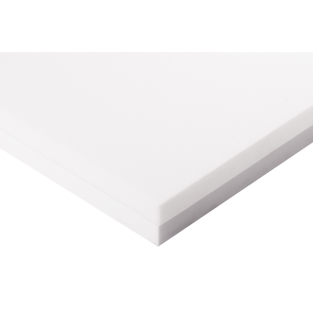 Decorschaumstoff aus Basotect® Schaumstoff 100 x 50 x 5cm,weiss,klebend