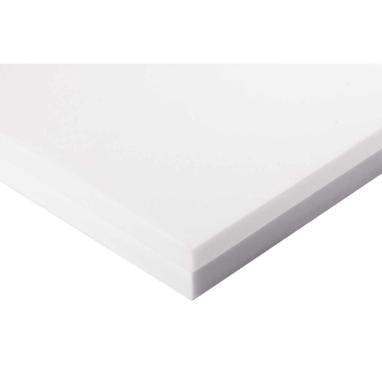 Decorschaumstoffe aus Basotect® Schaumstoff 100 x 50 x 6cm, weiss