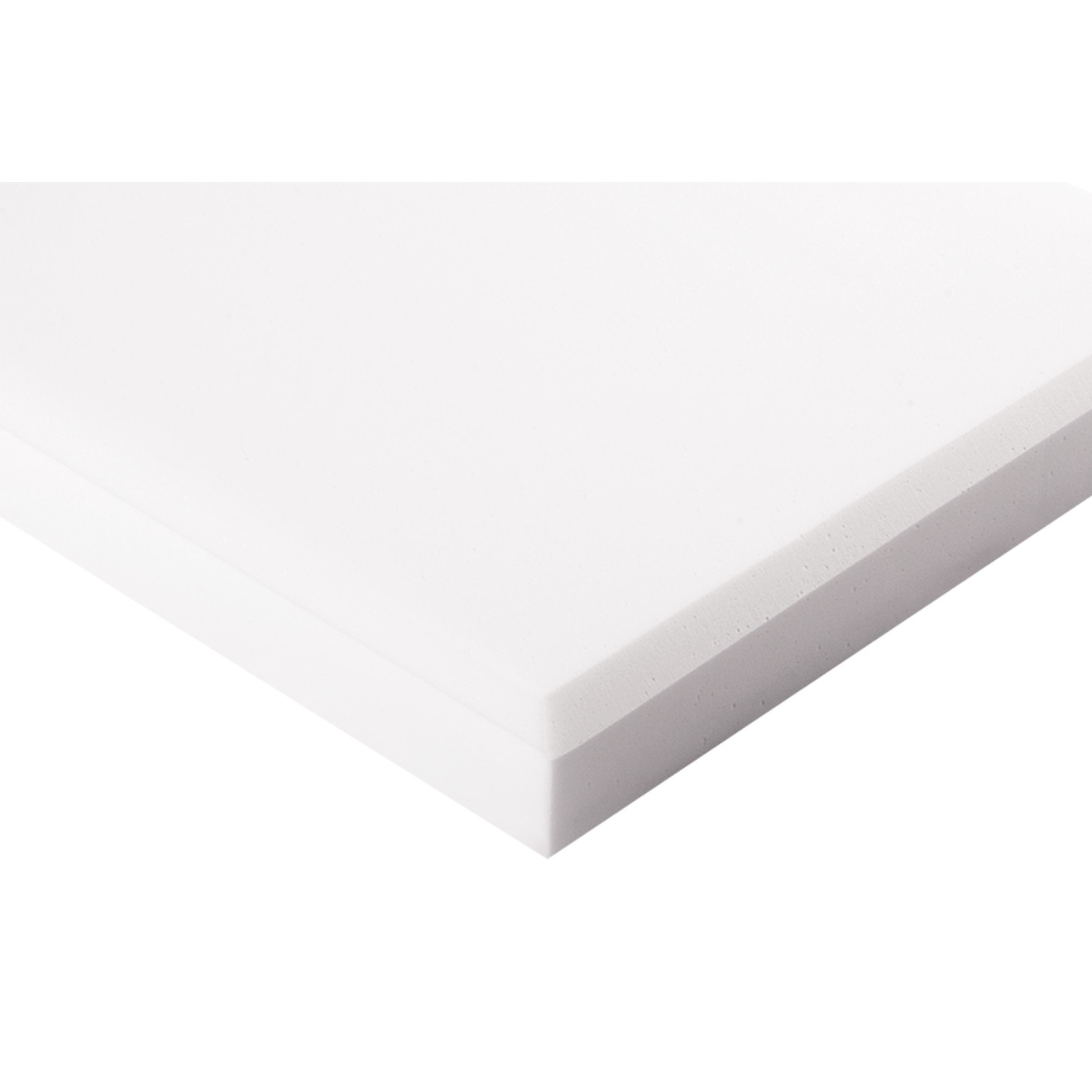 Decorschaumstoff aus Basotect® Schaumstoff 100 x 50 x 7cm,weiss, klebend