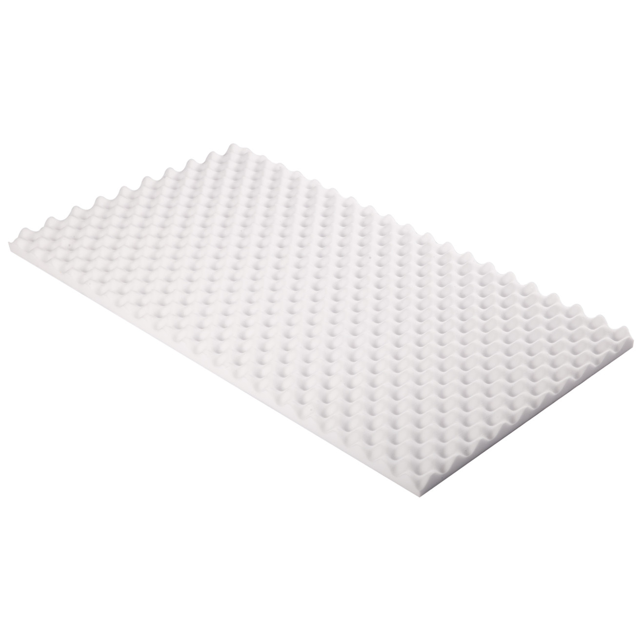 Noppenschaumstoff aus Basotect®100cm x 50cm x 3cm, weiss
