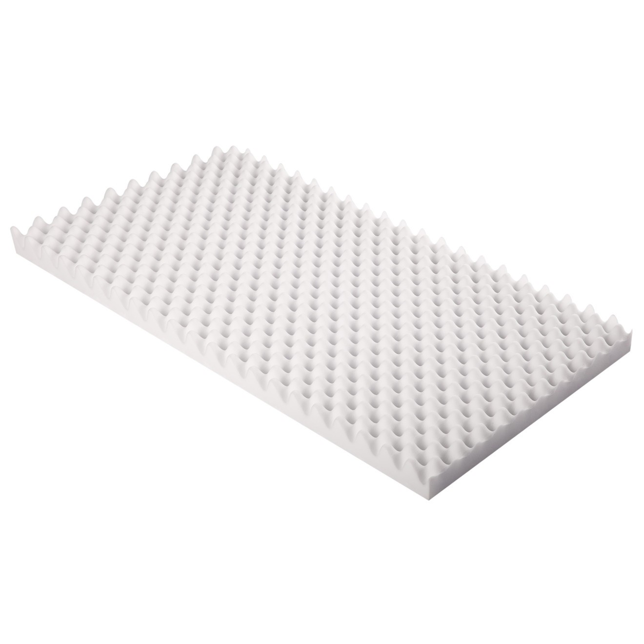 Noppenschaumstoff aus Basotect® 100cm x 50cm x 5cm, weiss
