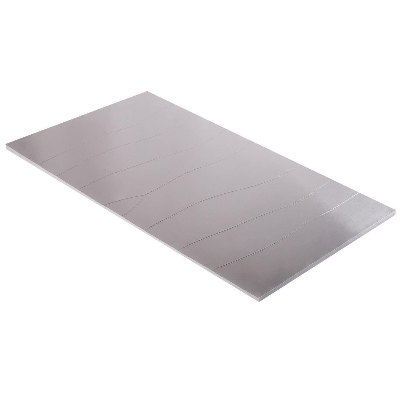 Absorber aus Basotect® G+ mit Aluminiumfront 100cm x 50cm x 1cm, hellgrau klebend
