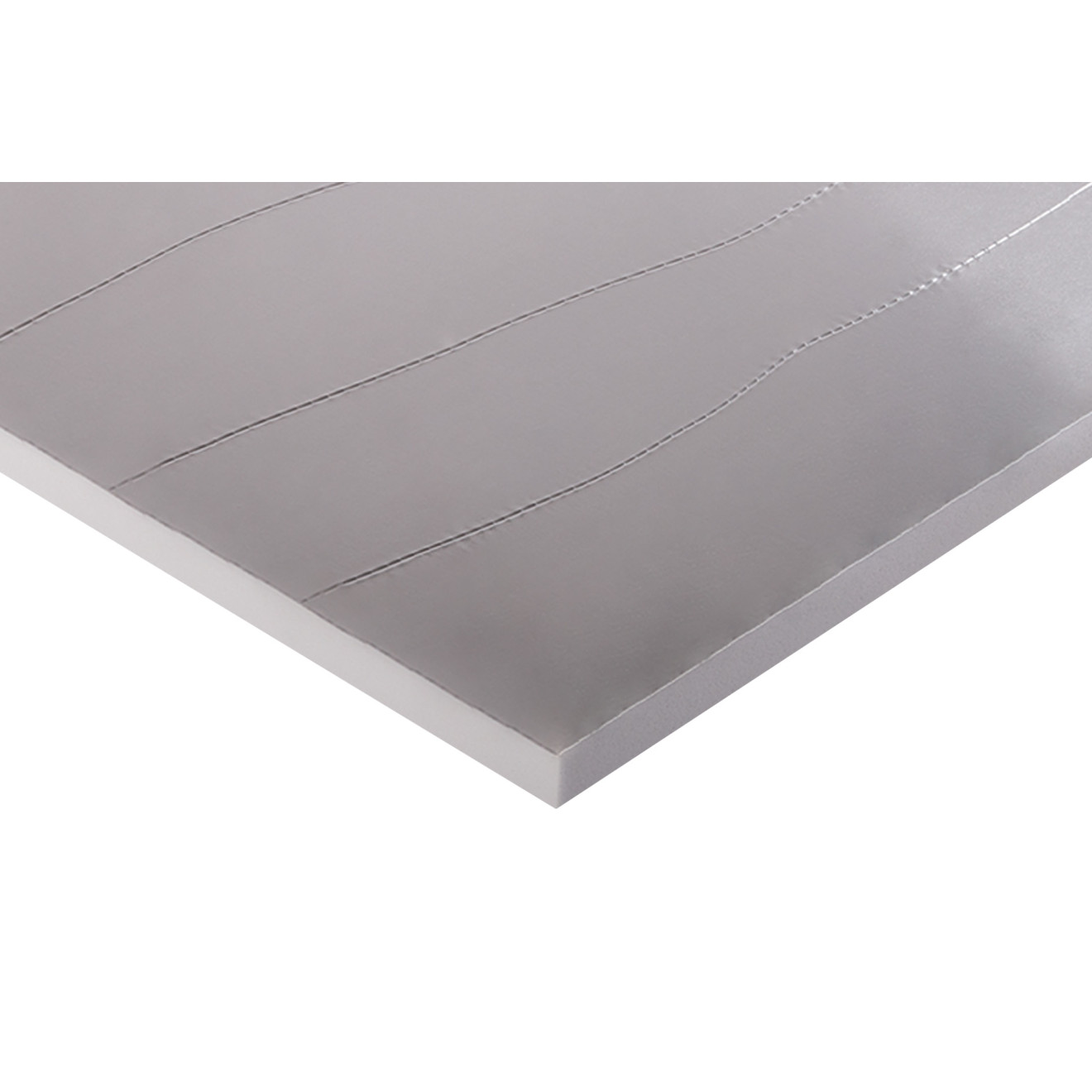 Absorber aus Basotect® G+ mit Aluminiumfront 100cm x 50cm x 3cm, hellgrau klebend