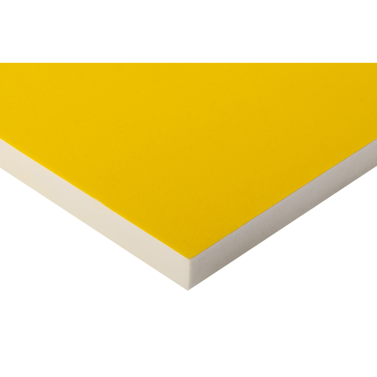 Absorber aus Basotect® 100cm x 50cm x 5cm, gelb