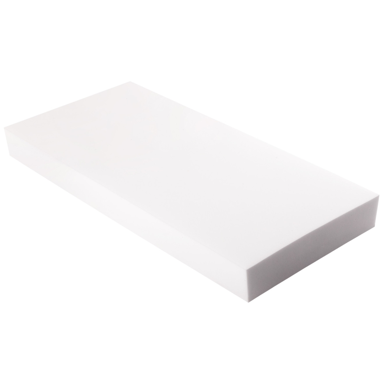 Absorber aus Basotect® Schaumstoff 100cm x 50cm x 10cm, weiss