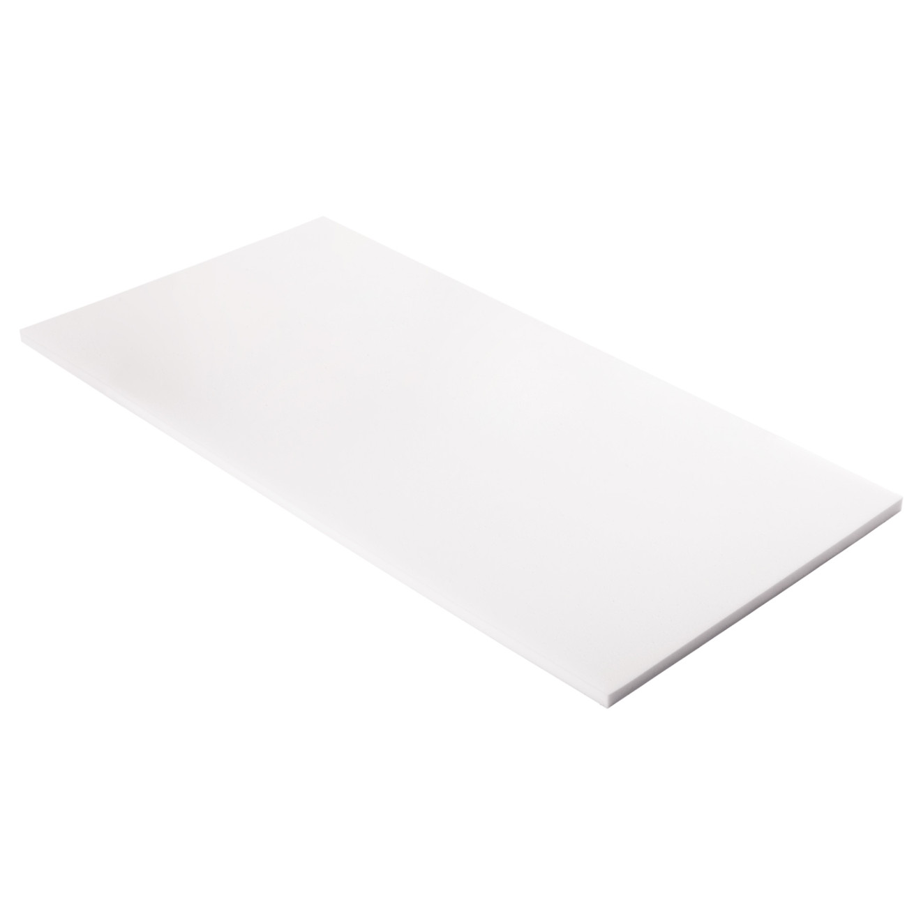 Absorber aus Basotect® Schaumstoff 100cm x 50cm x 2cm, weiss