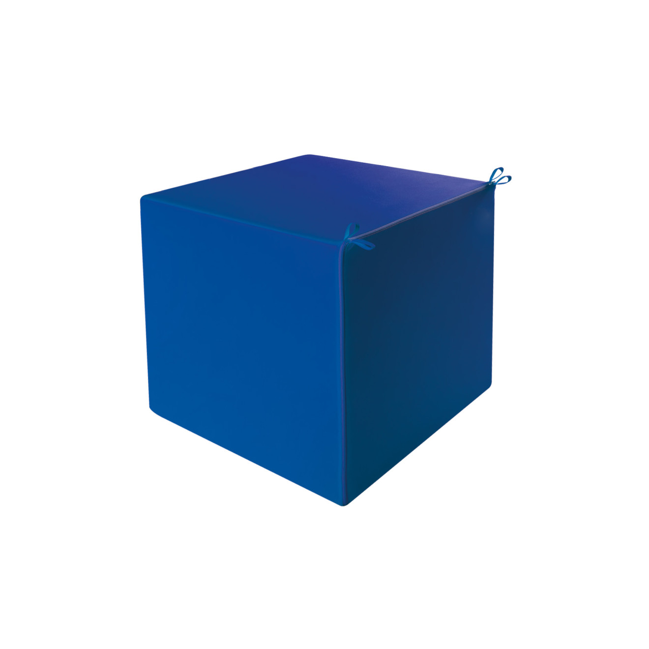 Akustikwürfel aus Basotect® 60 x 60 x 60cm, mit blauem Bezug