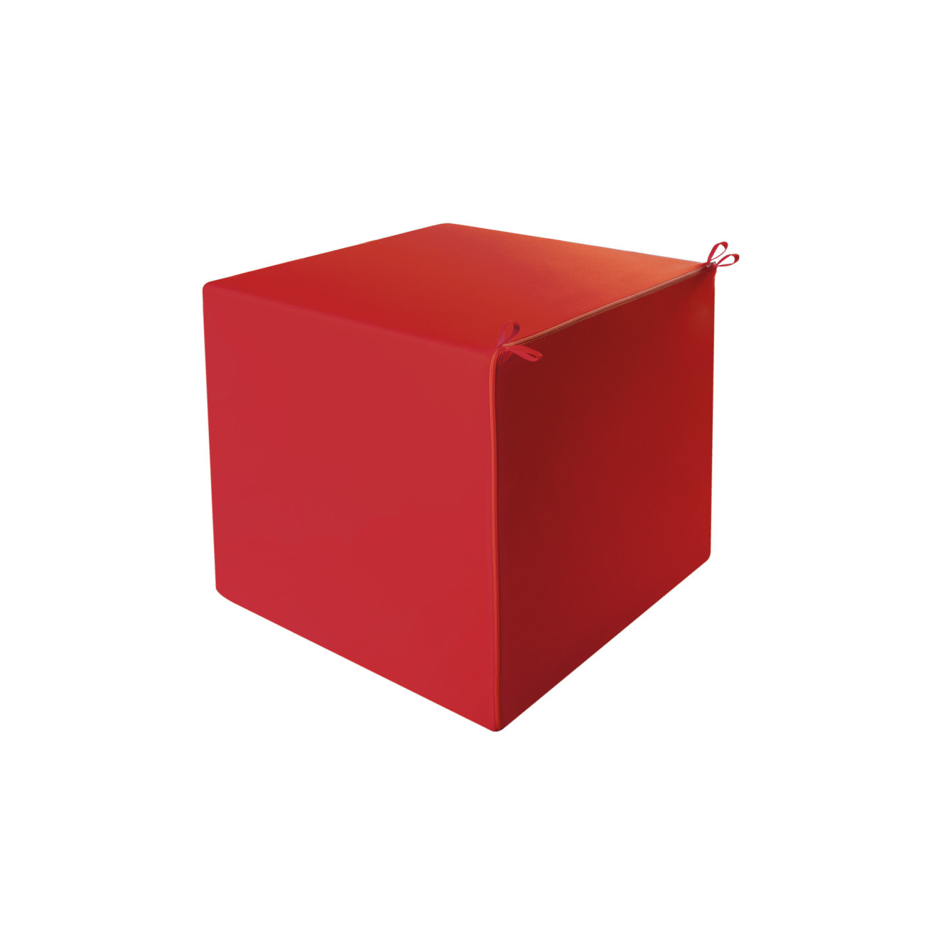 Akustikwürfel aus Basotect® 20 x 20 x 20cm, mit rotem Bezug