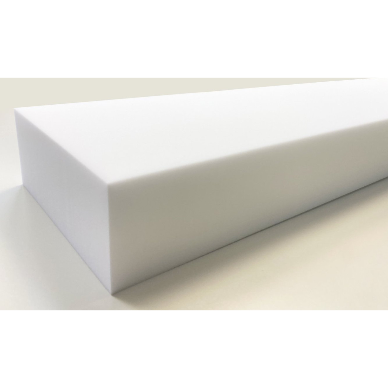 Absorber aus Basotect® Schaumstoff 100cm x 25cm x 10cm, weiss