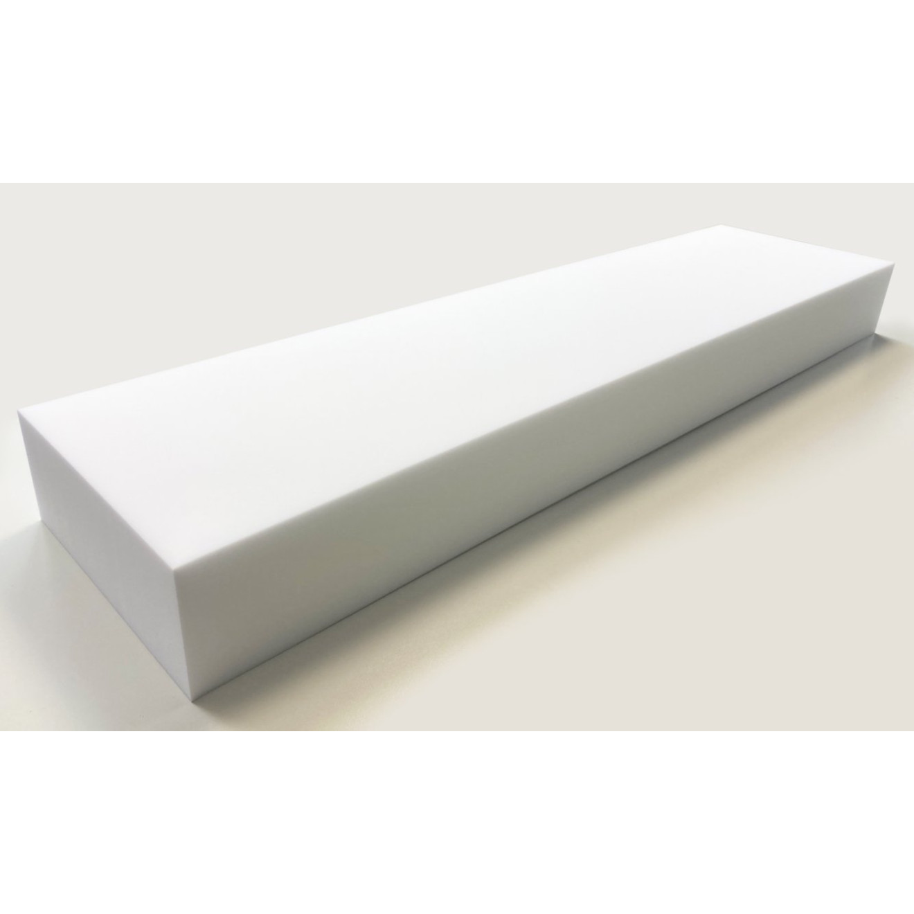Absorber aus Basotect® Schaumstoff 100cm x 25cm x 10cm, weiss