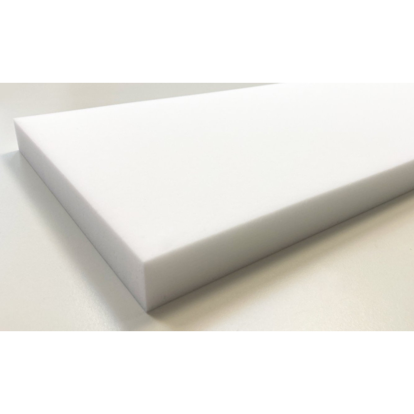 Absorber aus Basotect® Schaumstoff 100cm x 25cm x 3cm, weiss