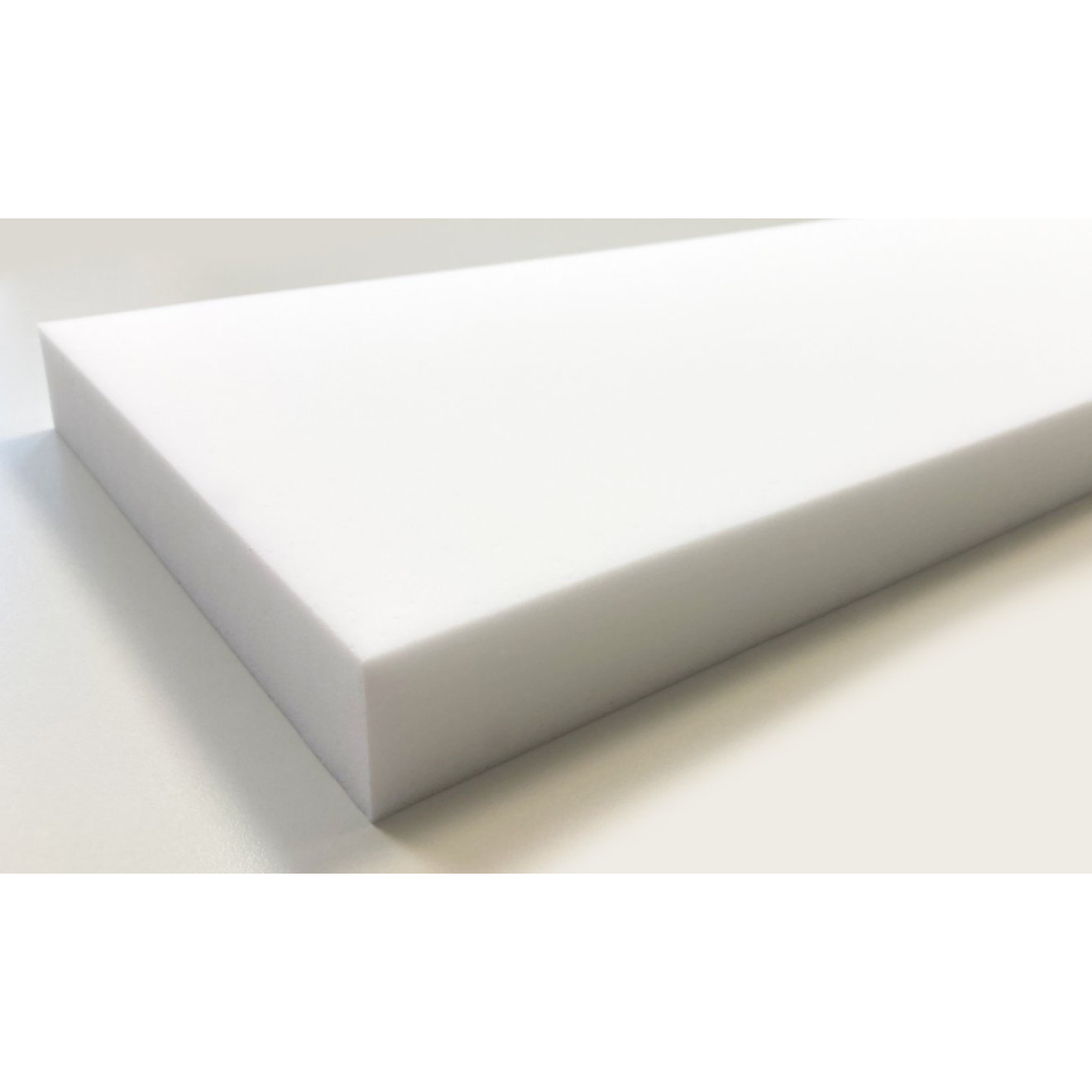 Absorber aus Basotect® Schaumstoff 100cm x 25cm x 4cm, weiss