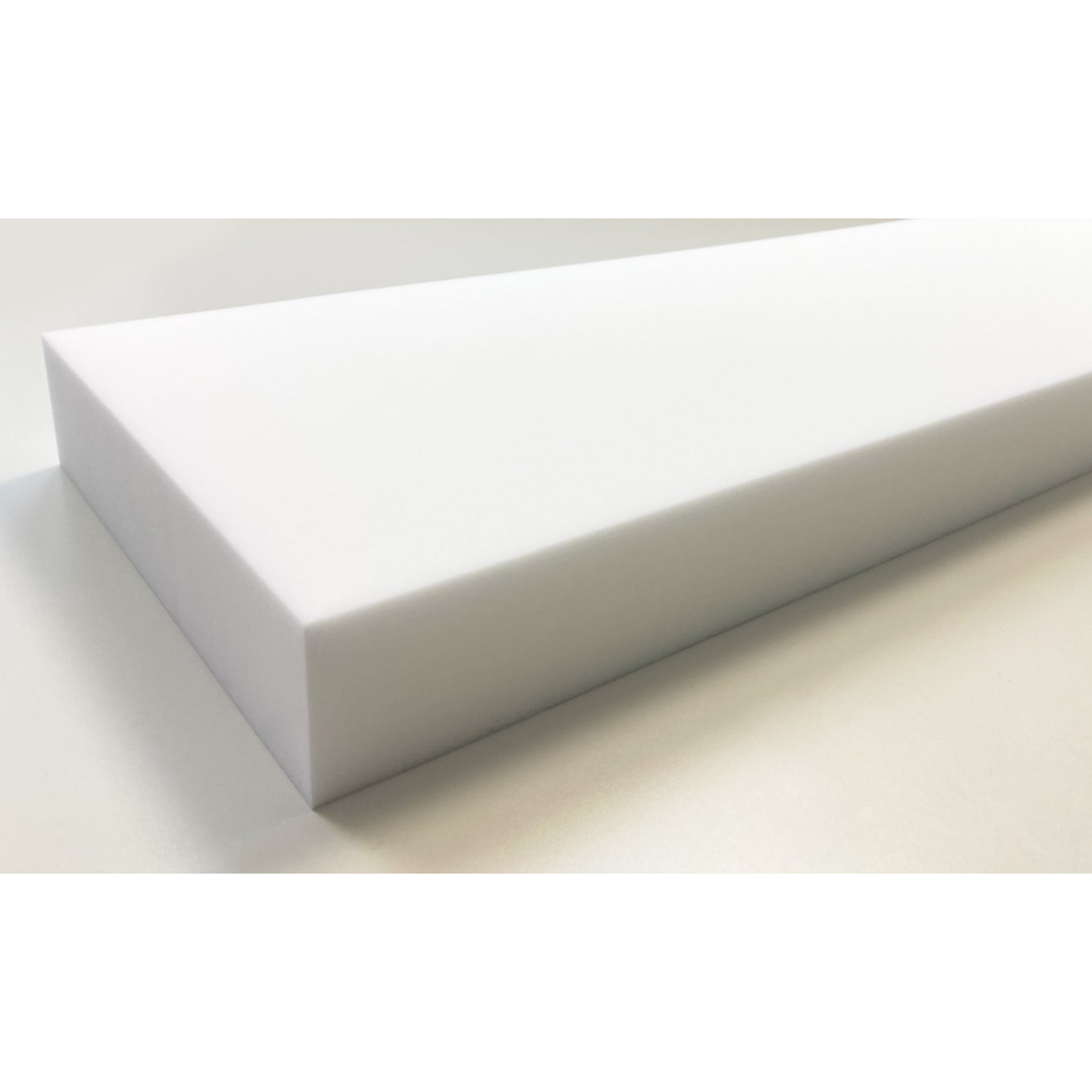 Absorber aus Basotect® Schaumstoff 100cm x 25cm x 6cm, weiss