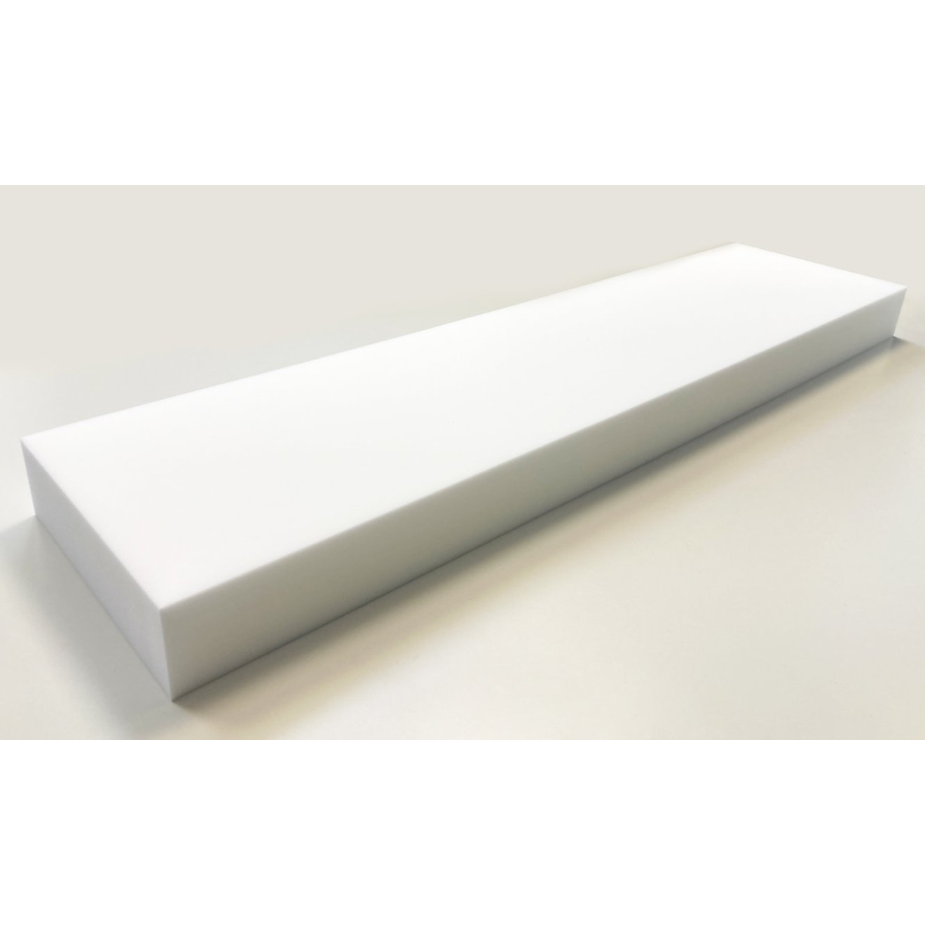 Absorber aus Basotect® Schaumstoff 100cm x 25cm x 7cm, weiss