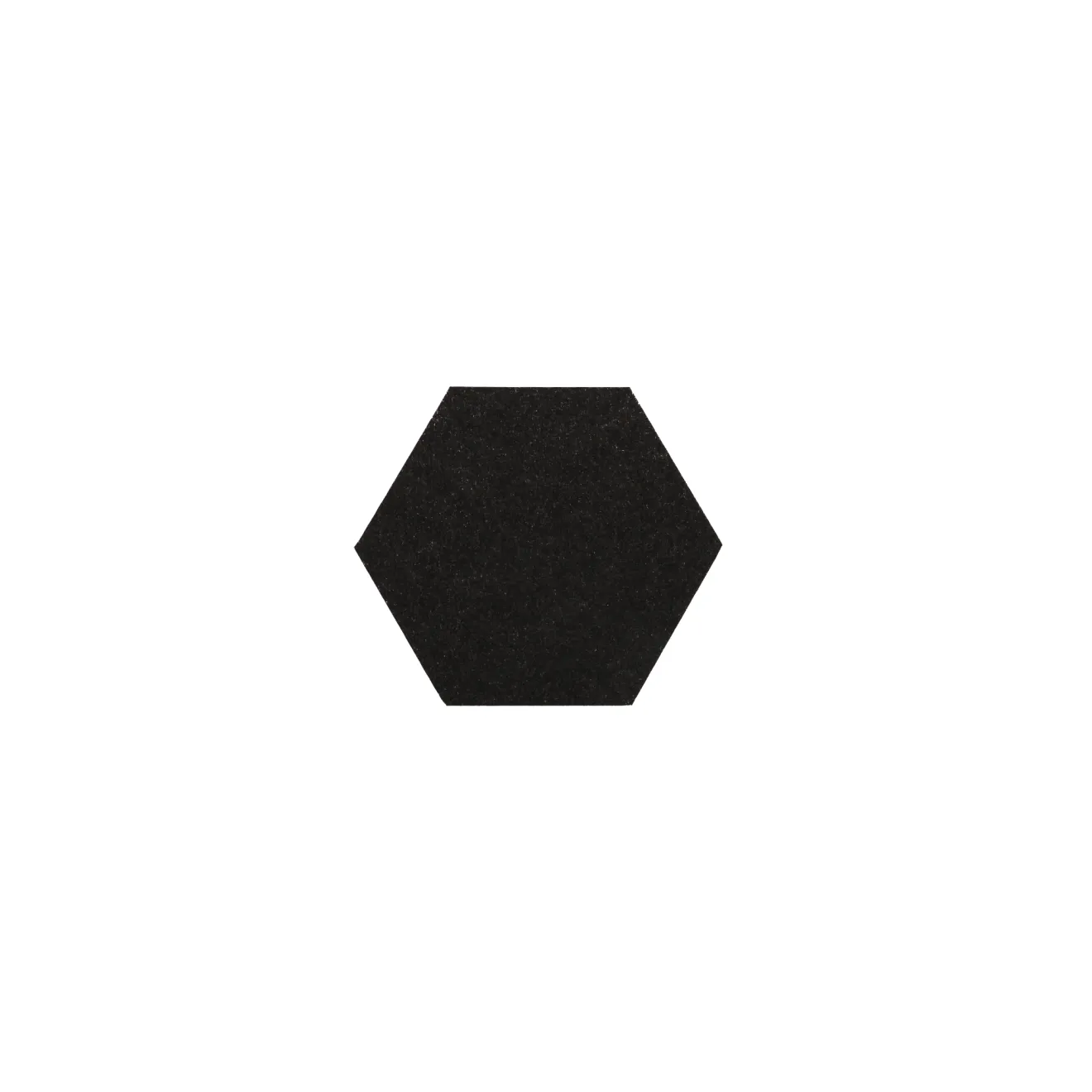 Hexagon aus Basotect® 29cm x 5cm in Schwarz