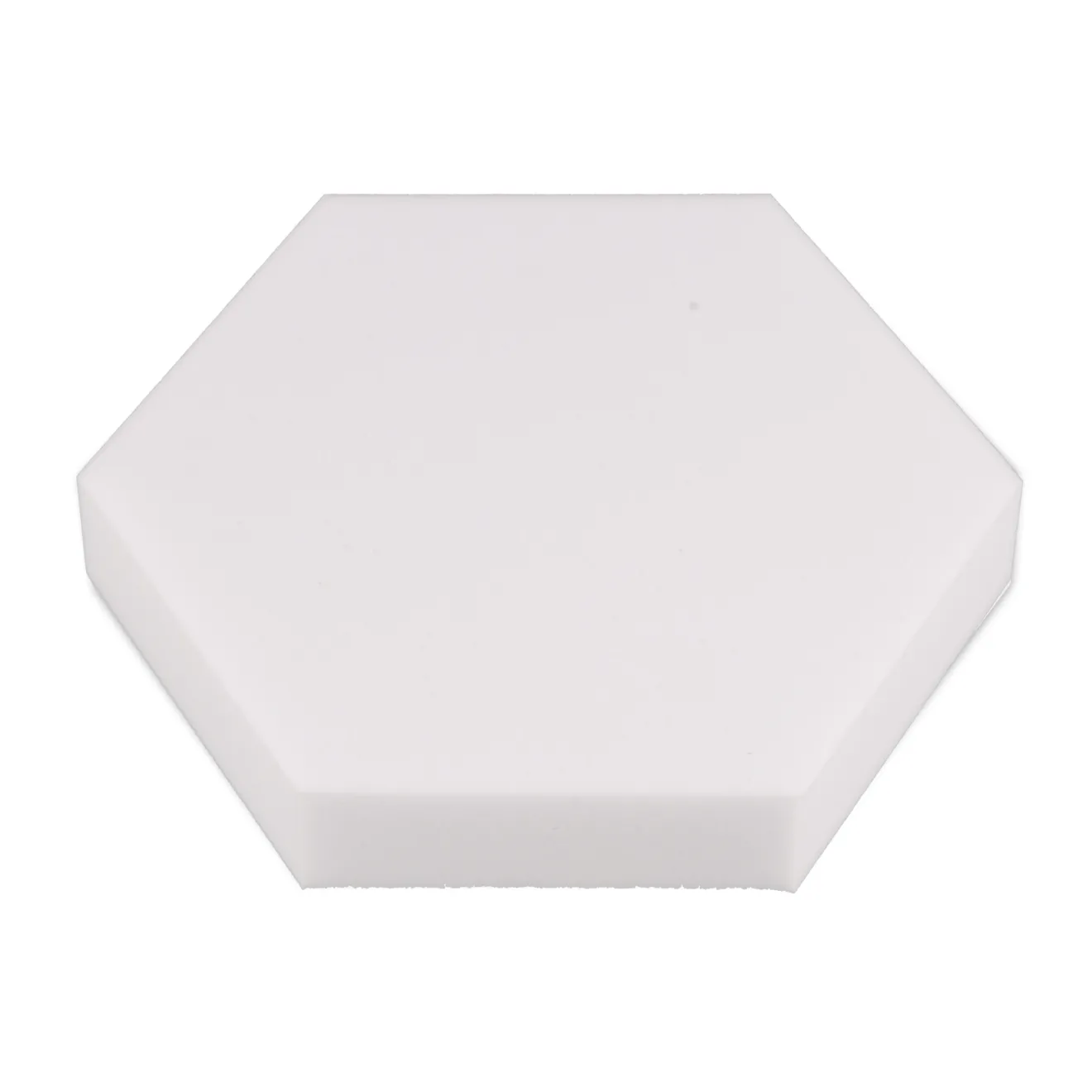 Hexagon aus Basotect® 29cm x 5cm in Weiß