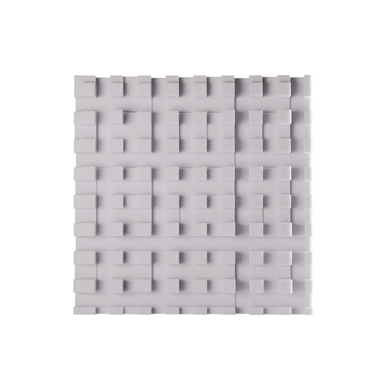 Manhattenabsorber + Diffusor aus Basotect® G+ 60cm x 60cm x 9cm, hellgrau