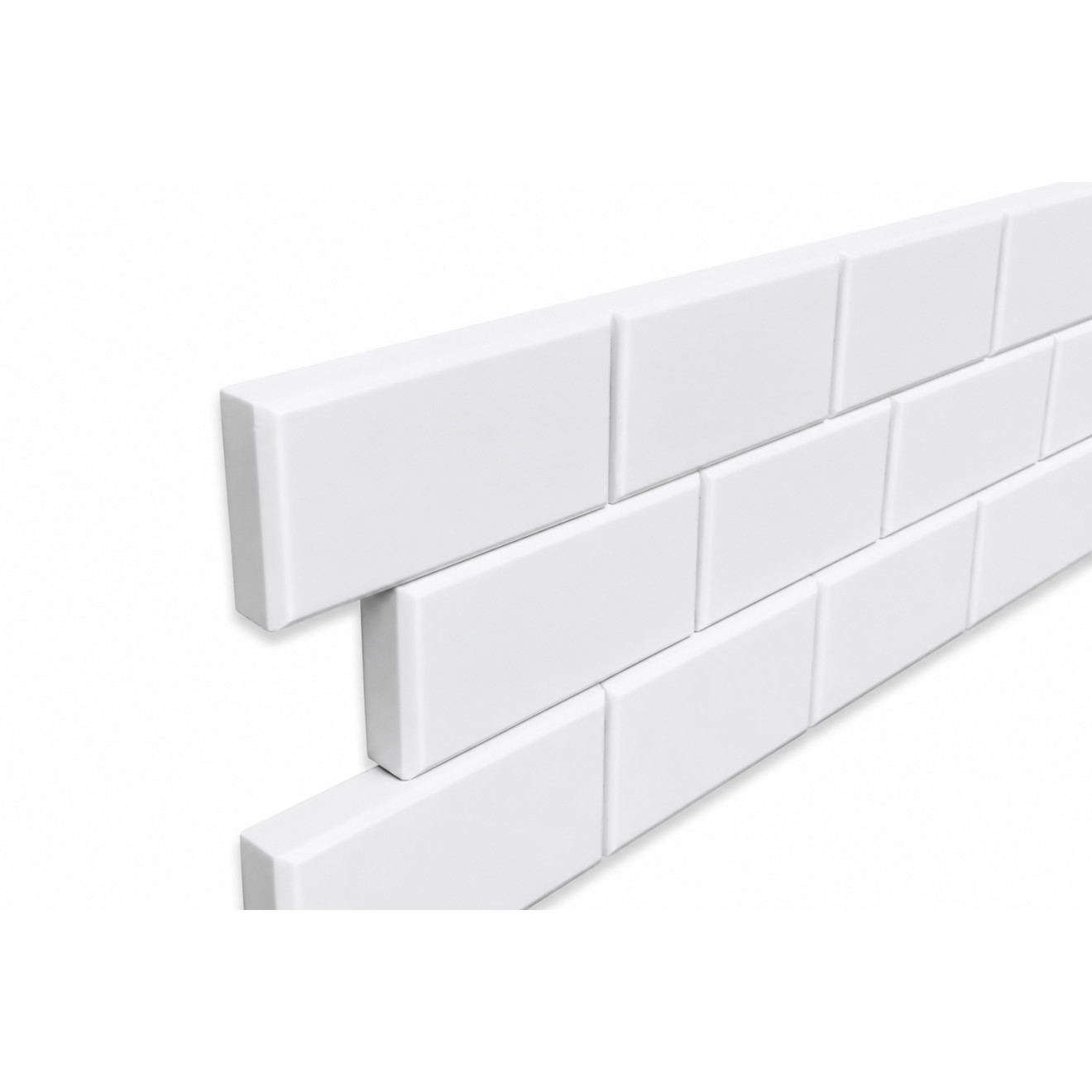 Akustikriegel Mauer aus Basotect® Schaumstoff 119cm x 14,9cm x 5cm, weiß