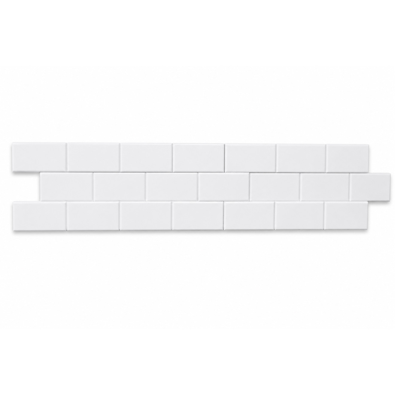 Akustikriegel Mauer aus Basotect® Schaumstoff 119cm x 14,9cm x 5cm, weiß