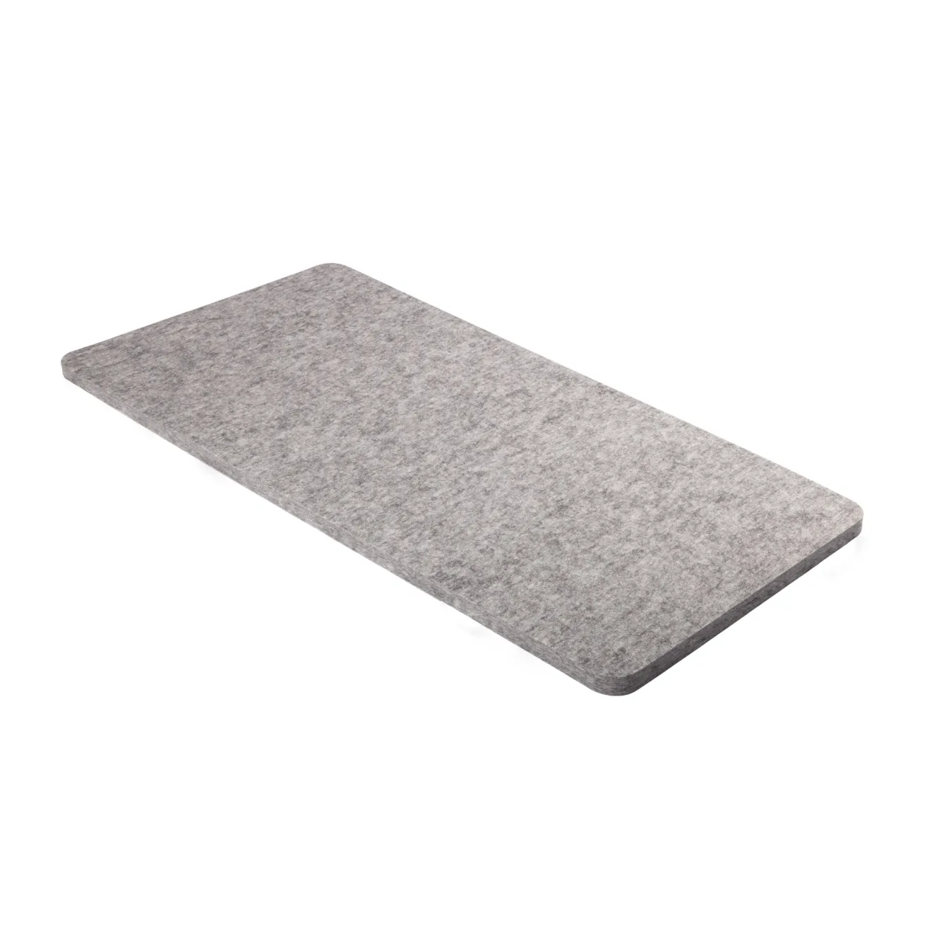PET-VLIES Akustikabsorber 120cm x 60cm x 2,5cm, anthrazite/graue Vliesoberfläche