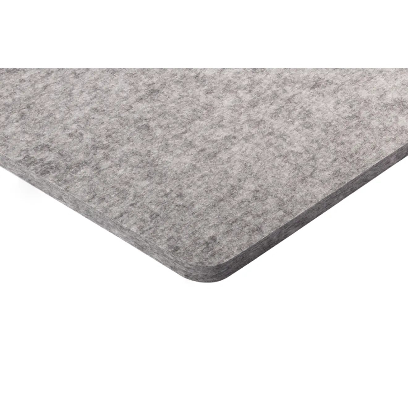 PET-VLIES Akustikabsorber 120cm x 60cm x 2,5cm, anthrazite/graue Vliesoberfläche