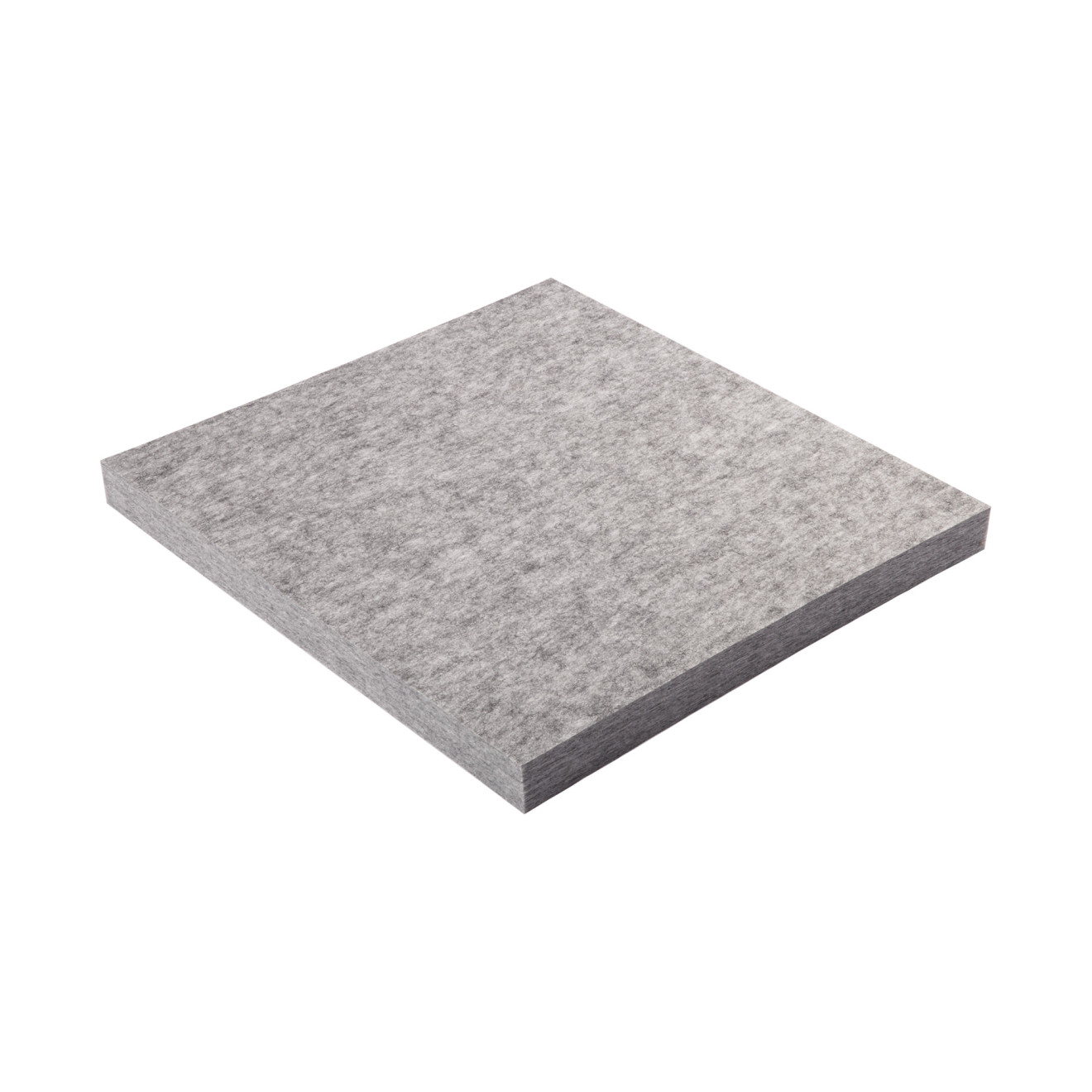 PET-VLIES Akustikabsorber 60cm x 60cm x 5cm, anthrazite/graue Vliesoberfläche