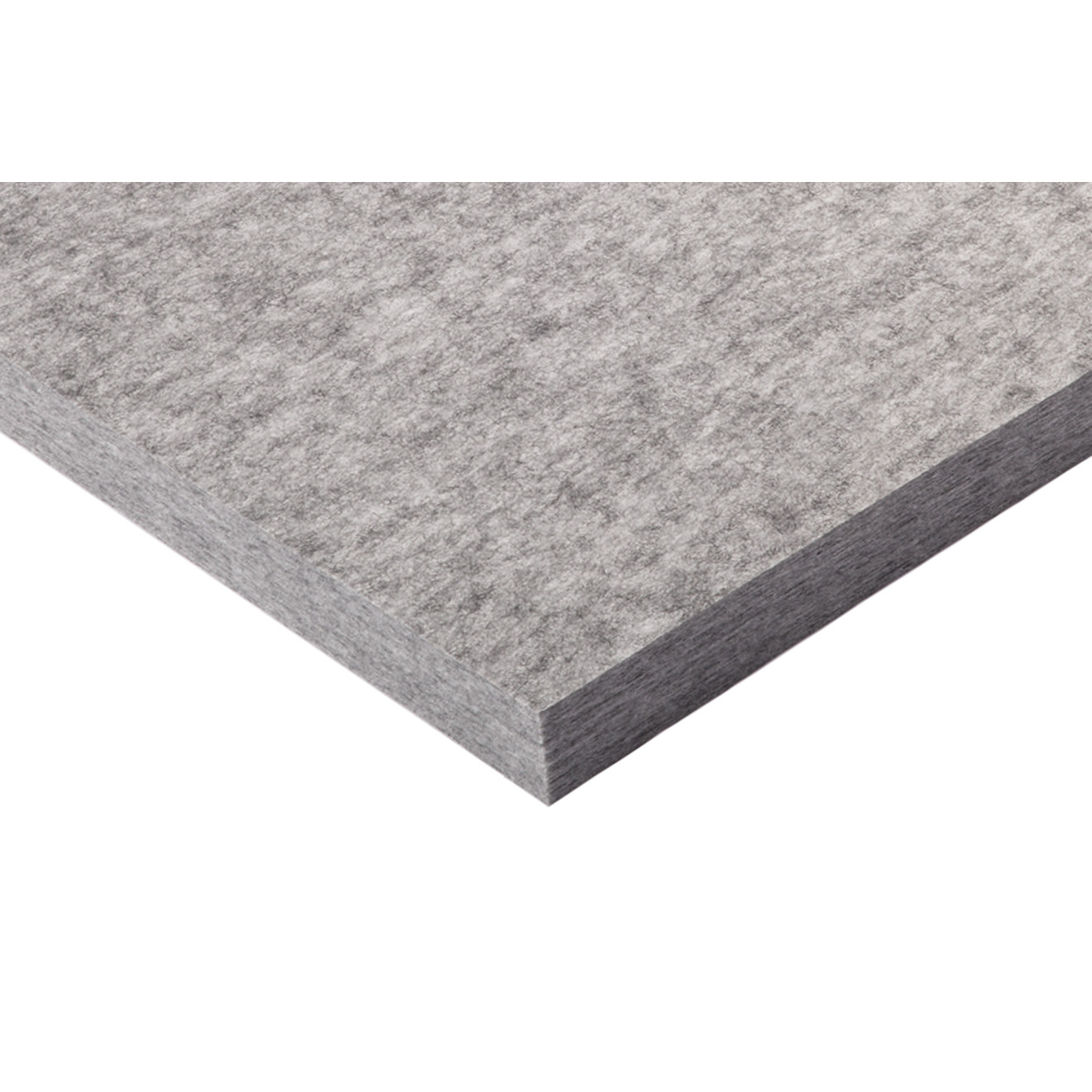 PET-VLIES Akustikabsorber 60cm x 60cm x 5cm, anthrazite/graue Vliesoberfläche