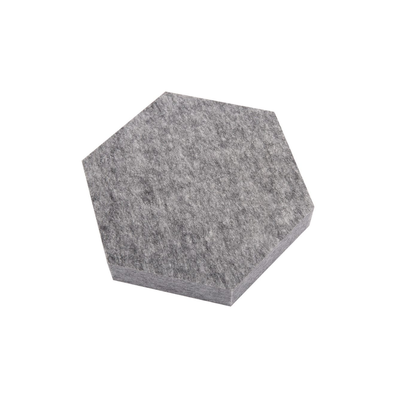 PET-VLIES Akustikabsorber Octa 29cm x 29cm x 5cm, anthrazite/graue Vliesoberfläche