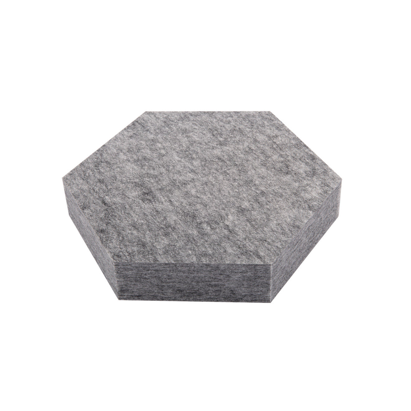 PET-VLIES Akustikabsorber Octa 29cm x 29cm x 5cm, anthrazite/graue Vliesoberfläche