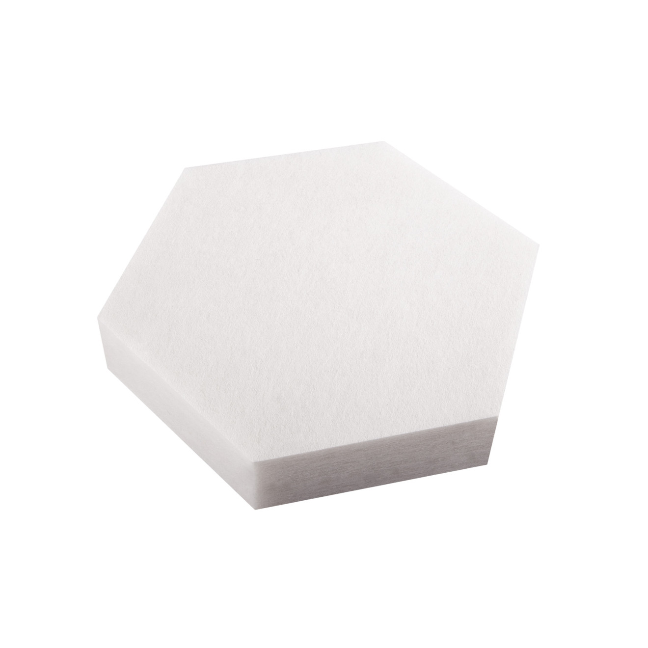 PET-VLIES Akustikabsorber Octa 29cm x 29cm x 5cm, weiße Vliesoberfläche
