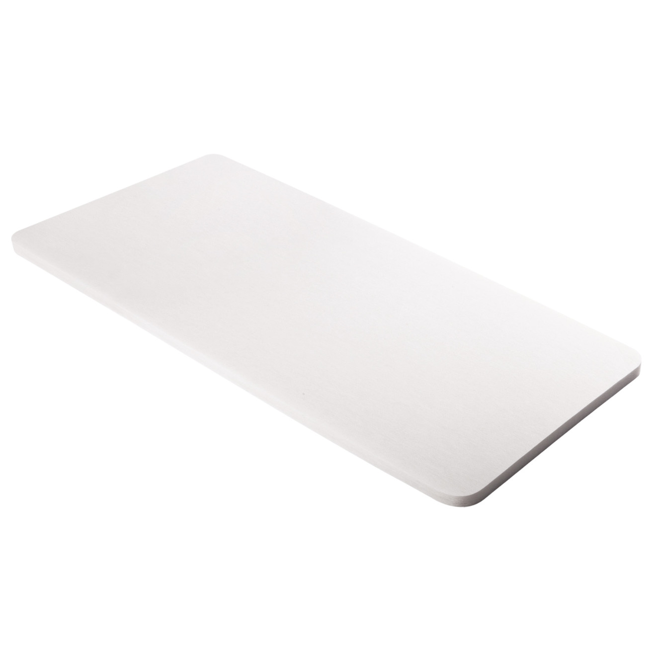 PET-VLIES Akustikabsorber 120cm x 60cm x 2,5cm, weiße Vliesoberfläche