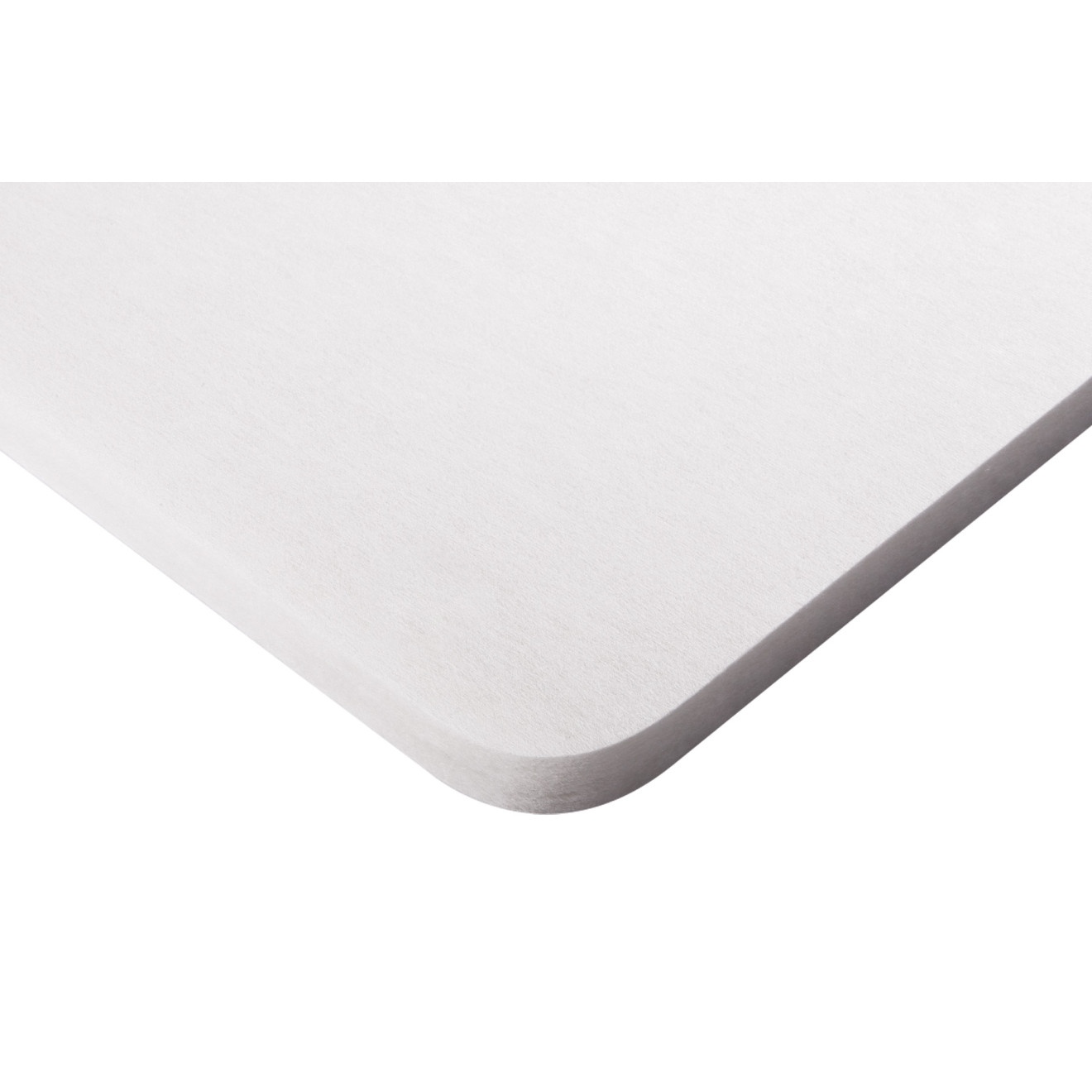 PET-VLIES Akustikabsorber 120cm x 60cm x 2,5cm, weiße Vliesoberfläche