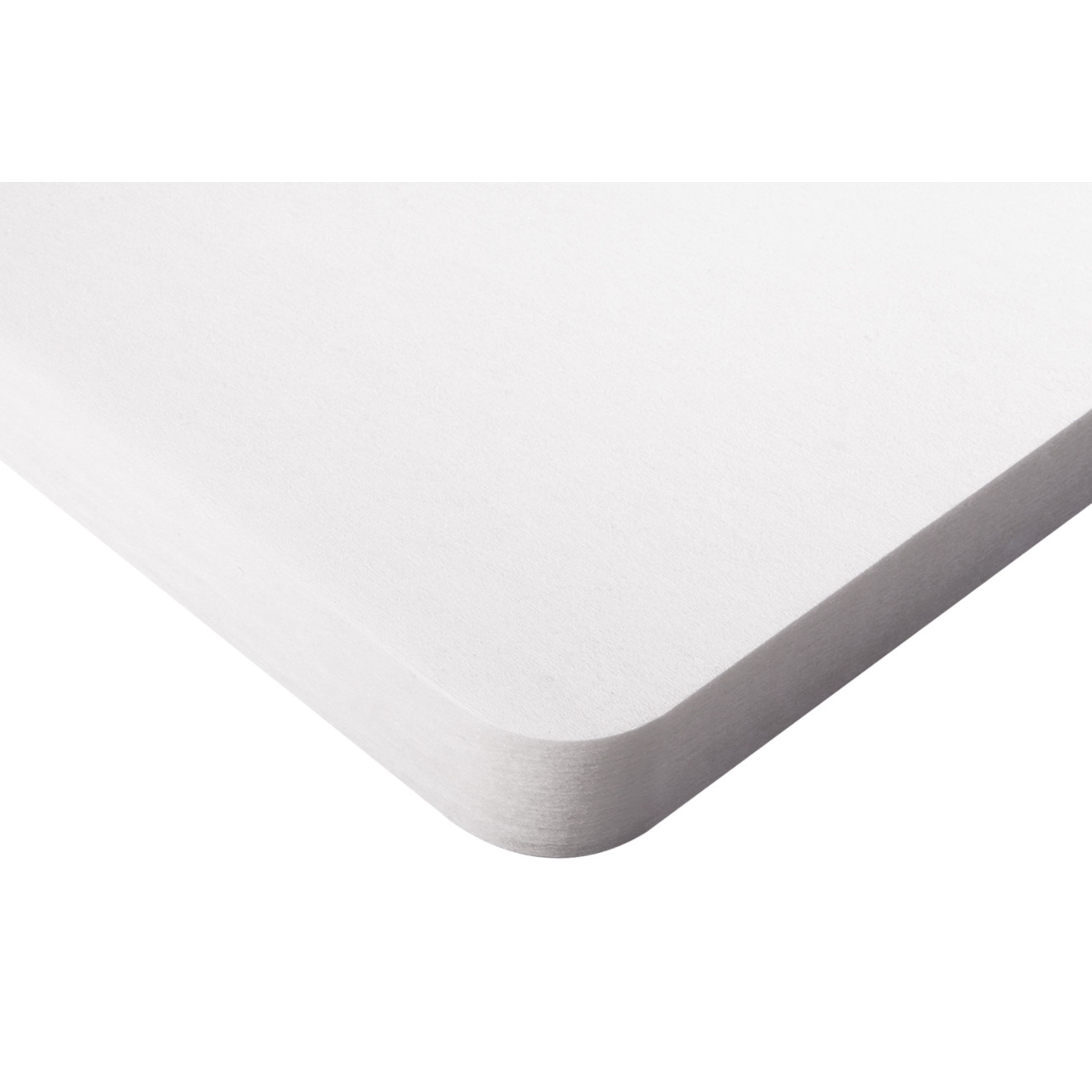 PET-VLIES Akustikabsorber 120cm x 60cm x 5cm, weiße Vliesoberfläche