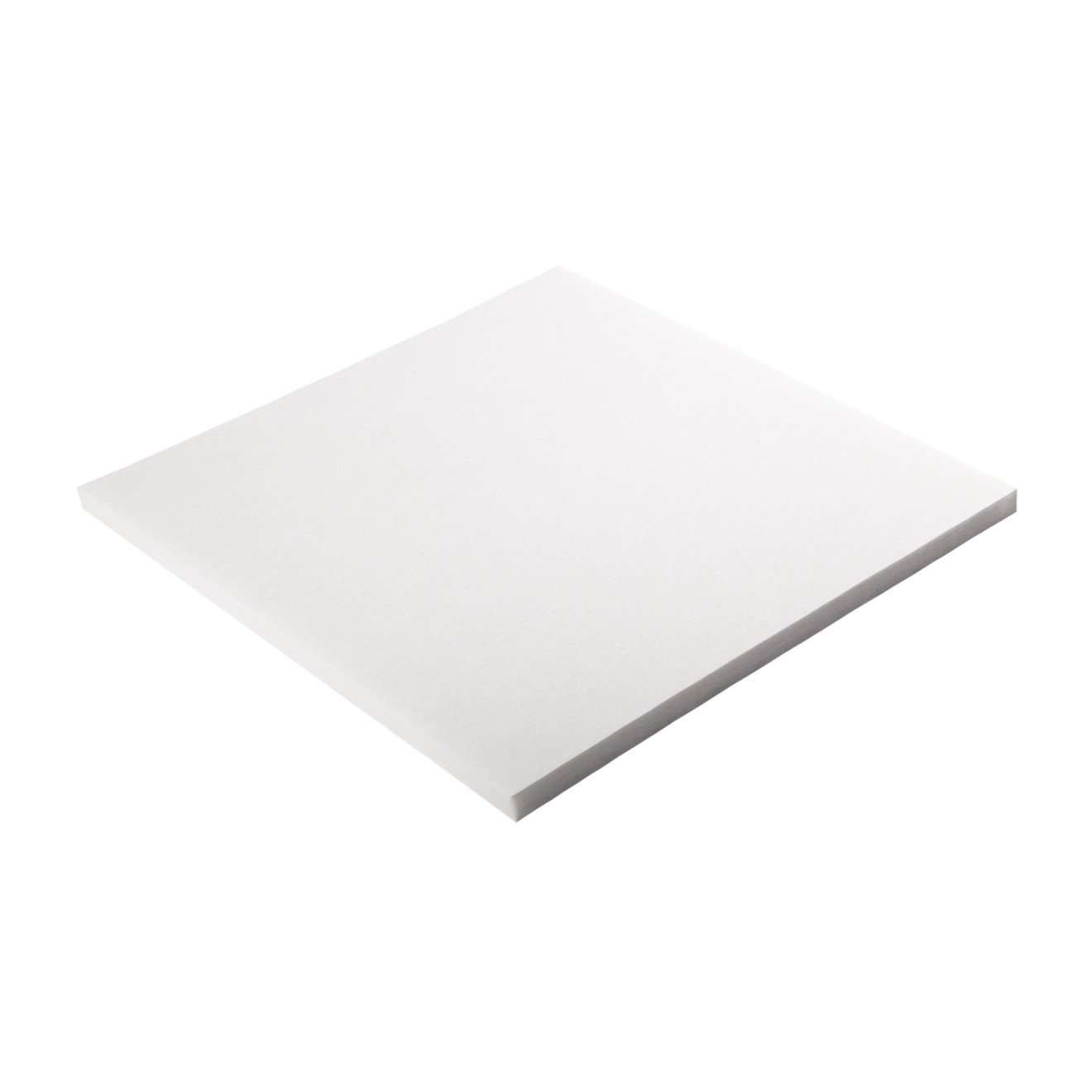 PET-VLIES Akustikabsorber 60cm x 60cm x 2,5cm, weiße Vliesoberfläche