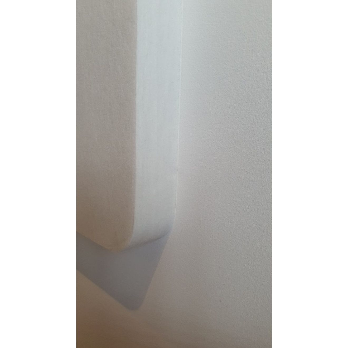 PET-VLIES Akustikabsorber 120cm x 60cm x 2,5cm, weiße Vliesoberfläche