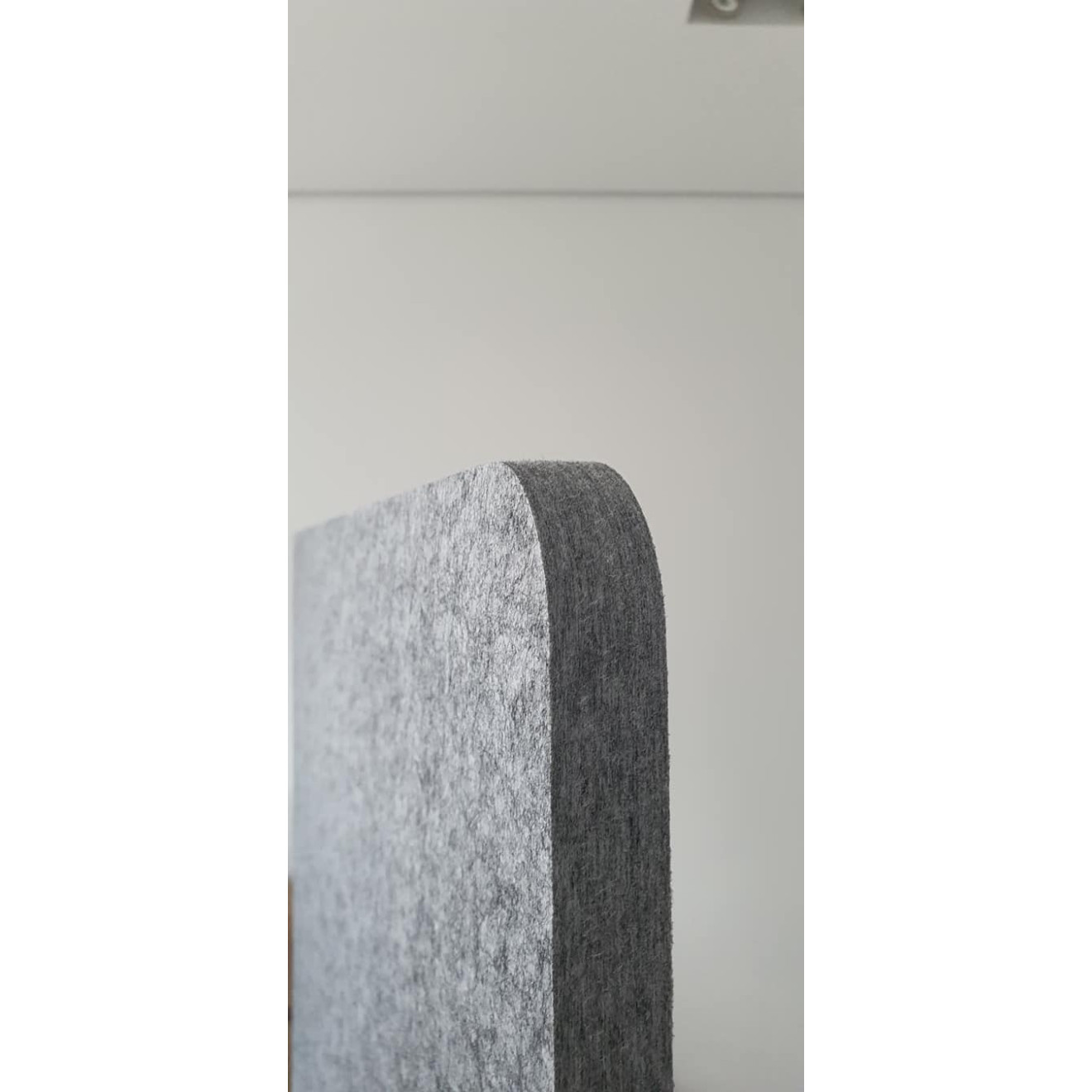 Office Trennwand Stellwand 180cm x 90cm Eco Office Line graues PET-Vlies