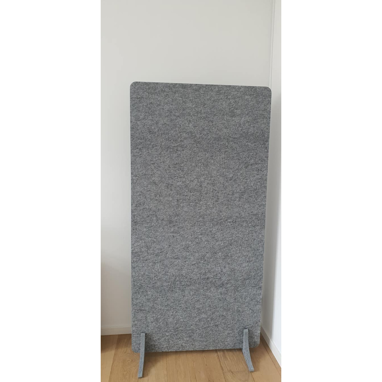 Office Trennwand Stellwand 180cm x 90cm Eco Office Line graues PET-Vlies